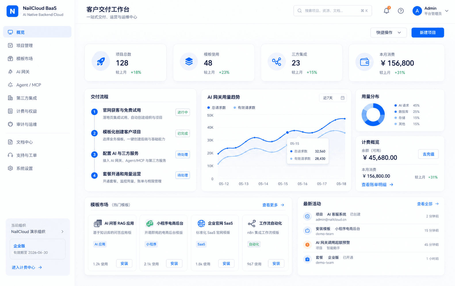 HeyAgent 客户交付工作台产品预览
